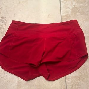 Lululemon speed up 2.5 inseam size 2